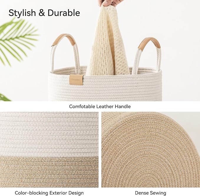 95L Striped Laundry Hamper - Image 6
