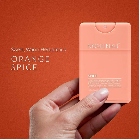 Noshinku - Refillable Hand Sanitizer Discovery Deux 3-Pack, Travel Size Spray, Hydrating Botanical Oils, Natural Ingredients, All Natural Fragrances, Sugarcane Derived Alcohol, No Parabens, No Dyes