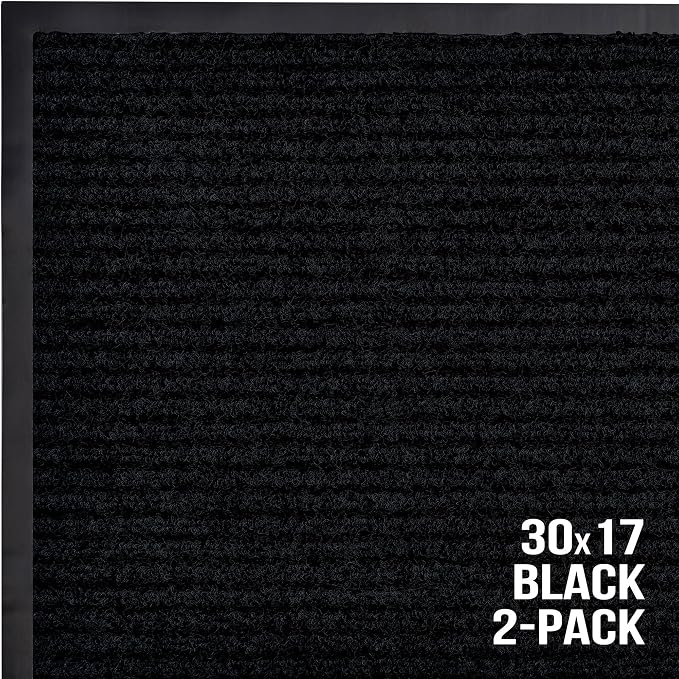 Sierra Concepts 2-Pack Front Door Mat Ribbed Black - Image 7