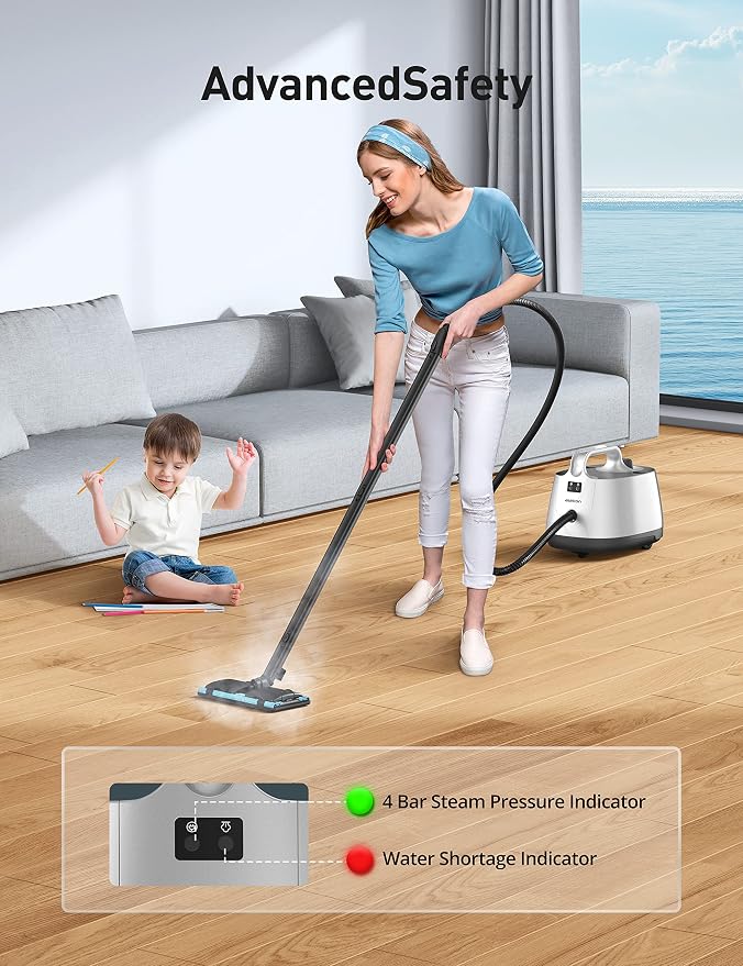 Steamer for Cleaning, Aspiron Multipurpose Portable Canister Steamer - Image 7