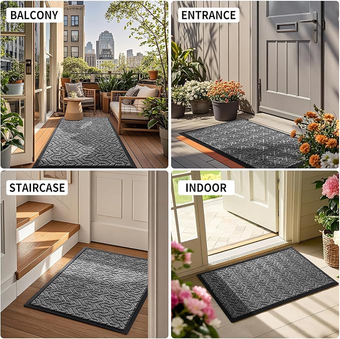 Yimobra Front Door Mat Outside Entrance 29.5x17, Waterproof Heavy Duty Outdoor - Image 6