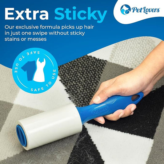 PetLovers Extra Sticky Lint Roller Mega Value Set 450 Sheets - Image 2