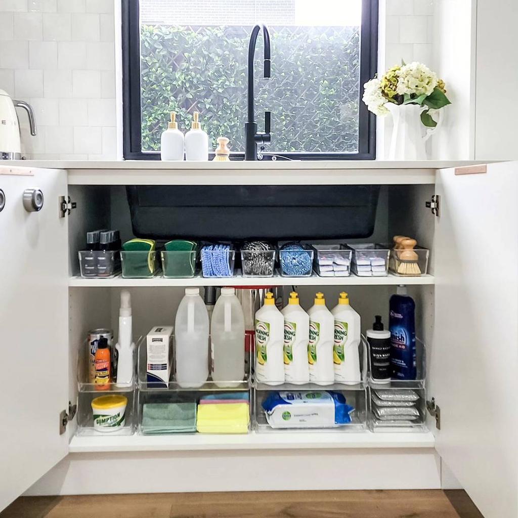 7 Simple Ways to Organize the Space Under Your Kitchen Sink