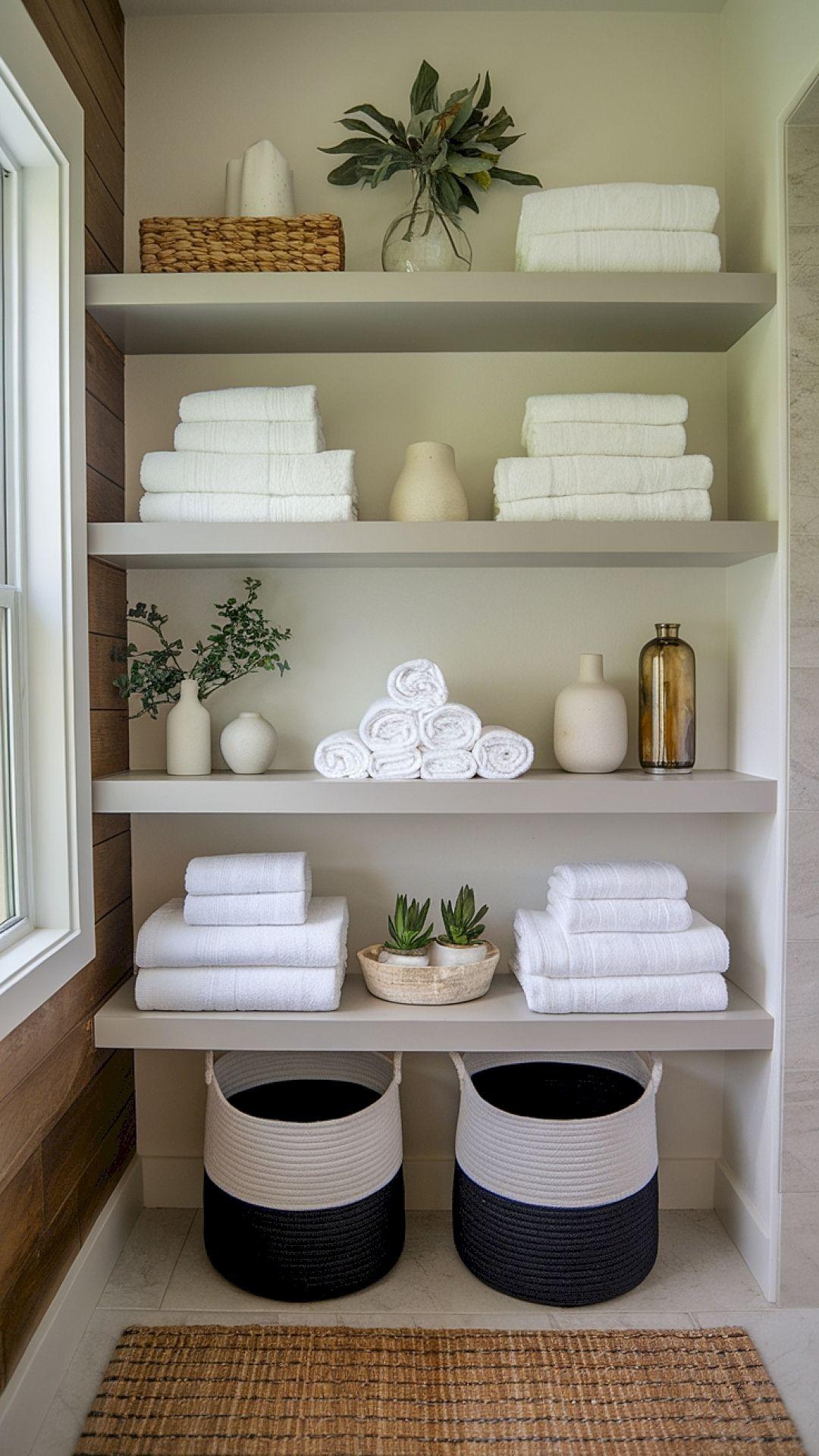 8 Simple Ways to Organize Your Bathroom Towels