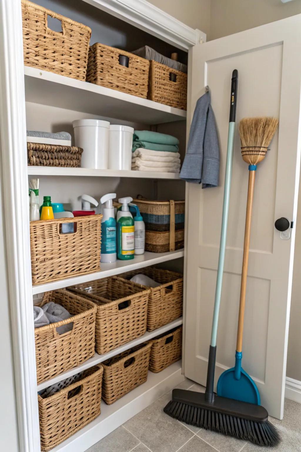 8 Simple Ways to Organize Your Utility Closet