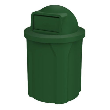 42 Gallon Circle 100% Recycled Plastic Heavy Duty Outdoor Commercial Trash Can by SturdyEssentials