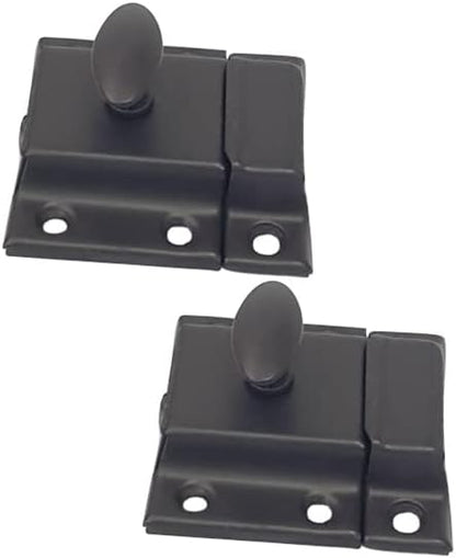 QCAA Oval Turn Cabinet Latch, for Cupboard & Other Furniture, ORB Oil Rubbed by QCAAHardware