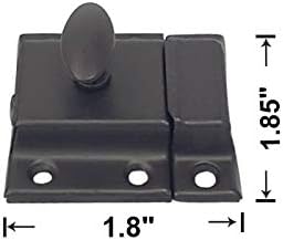 QCAA Oval Turn Cabinet Latch, for Cupboard & Other Furniture, ORB Oil Rubbed - Image 2