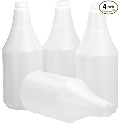Commercial-Grade Chemical Resistant 32 oz Bottles ONLY 4 Pack Embossed Scale by Pro-Grade+Cleaning+Supplies