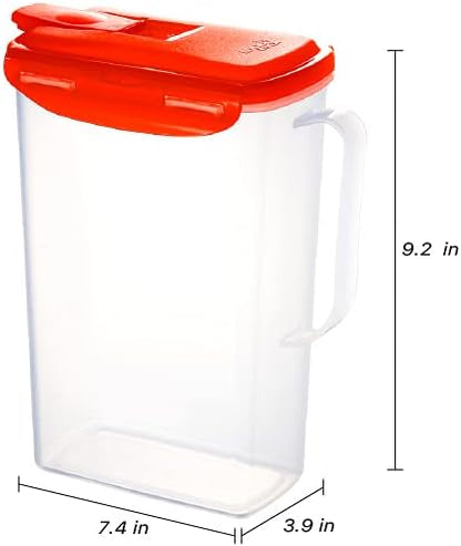 LocknLock Aqua Fridge Door Water Jug | Clear Pitcher | BPA Free Plastic Pitcher - Image 7