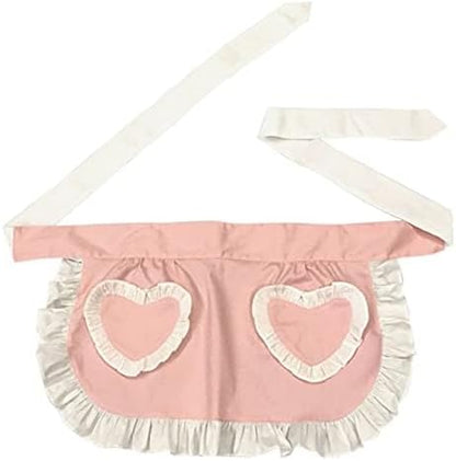 CRB Fashion Waist Apron Kitchen Cooking Restaurant Cotton Bistro Half Aprons - Image 2