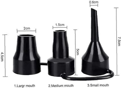 3 Sizes Black Air Pump Replacement Nozzles, Plastic Pump Nozzles, Inflatable - Image 2