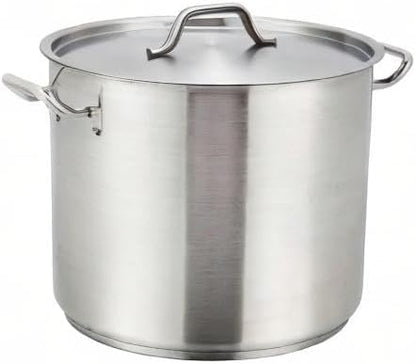 Winco Heavy-Duty Stainless Steel Stock Pot - Image 8