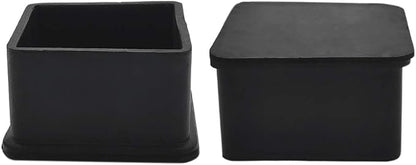 Flyshop Heavy Duty Non-Slip Rubber Leg Tips Floor Protectors Square Chair Leg - Image 5