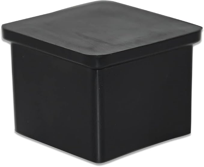 Flyshop 1-3/16" x 1-3/16", 30 mm x 30 mm Flexible PVC Chair Leg Caps Black - Image 3