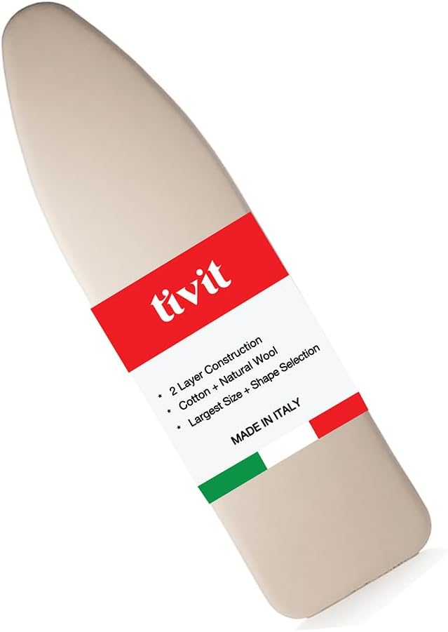 TIVIT Ironing Board Cover 13 x 44 Small Chemical Free Eco-Friendly Padded Covers by TIVIT