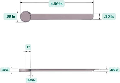 1/4 Teaspoon Long Handle Plastic Measuring Spoon - Image 2