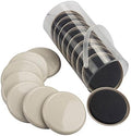 Ezprotekt 3.5 inch Reusable Furniture Movers Sliders for Carpet, 16 Pcs Round Furniture Moving Pads for Heavy Table Desk Bed Sofa Fridge Couch Cabinet, Move Items Quickly and Easily (Beige)