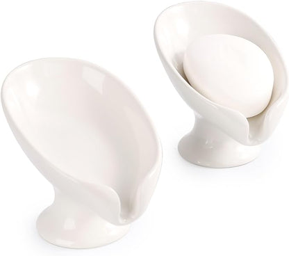 Soap Dish Set, Self Draining Bar Soap Holder by ANTISSHOME