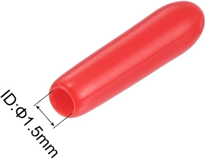 uxcell 20pcs Rubber End Caps 1.5mm ID Vinyl Round Tube Bolt Cap Cover Thread - Image 3