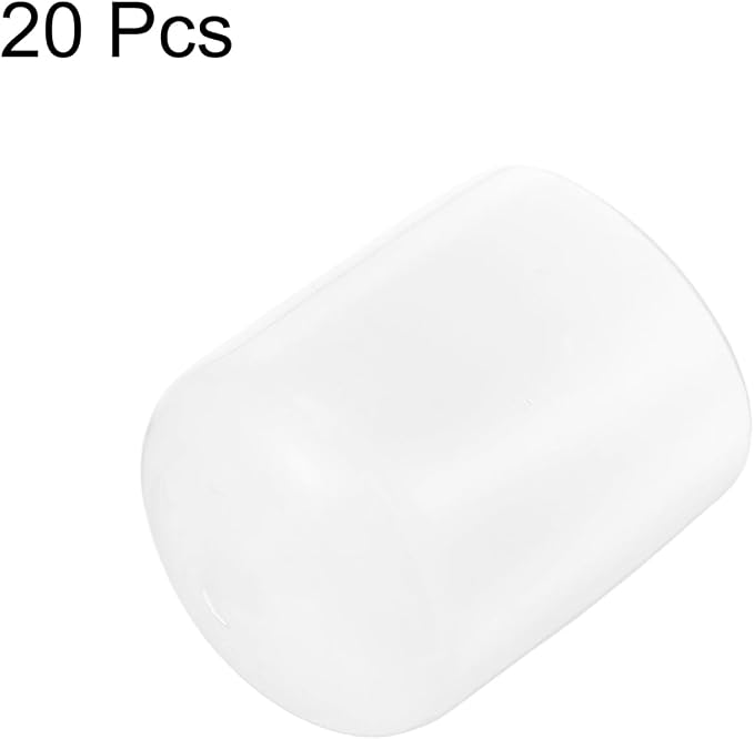 uxcell 20pcs Rubber End Caps Protective Caps 28mm ID Vinyl PVC Round Tube Bolt - Image 2