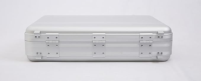 Aluminum Briefcase Metal Toolkit Box TSA Combination Lock Luxury Case with Foam for Wine/Jewellery/Watch/Equipment/Camera