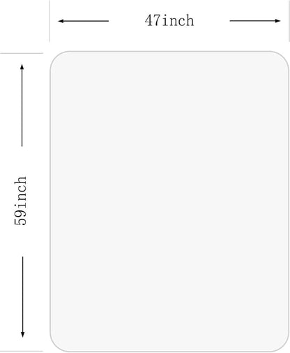 Crystal Clear 1/5" Thick 59" x 47" Heavy Duty Hard Chair Mat, Can be Used on - Image 6