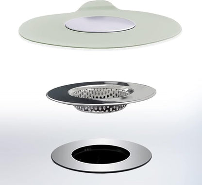 2PCS Bathtub Stopper Hair Catcher Kit, Bathtub Drain Strainer, Tub Stopper Plug by Seatery