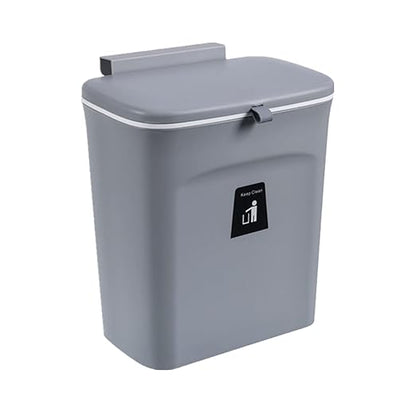 TOPROAD Kitchen Hanging Trash Can, 2.4 Gallon Wall Mounted Counter Waste by TOPROAD