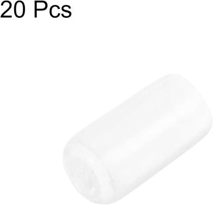 uxcell 20pcs Rubber End Caps Protective Caps 7.5mm ID Vinyl PVC Round Tube Bolt - Image 2