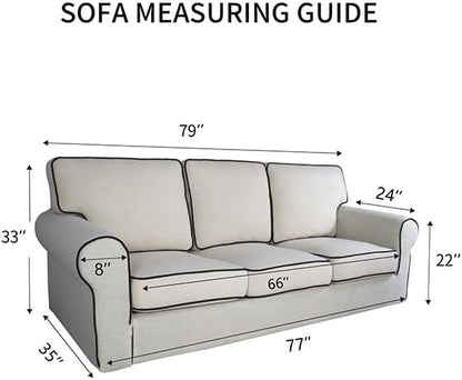 PureFit Reversible Quilted Sofa Cover, Water Resistant Slipcover Furniture - Image 6