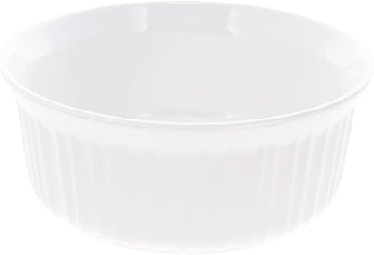 CorningWare FS5 1.5qt Round French White Casserole Dish & F-5-PC 1.5qt French - Image 2