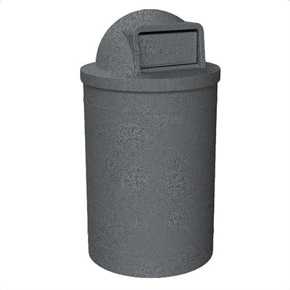 55 Gallon Round 100% Recycled Plastic Heavy Duty Indoor or Outdoor Trash Can by SturdyEssentials