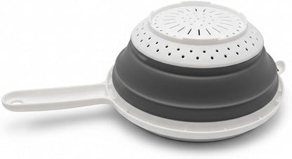 Handy Housewares 8" Round Space Saving Collapsible Silicone Kitchen Colander - Image 5