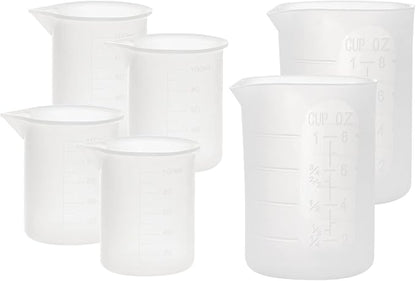 Gartful 250ml & 100ml Silicone Measuring Cups, Silicone Mixing Cups by Gartful
