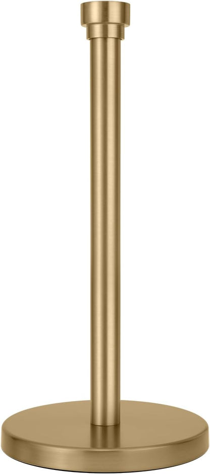 Warm Gold Paper Towel Holder Countertop, Freestanding Paper Towel Stand by JRZOO