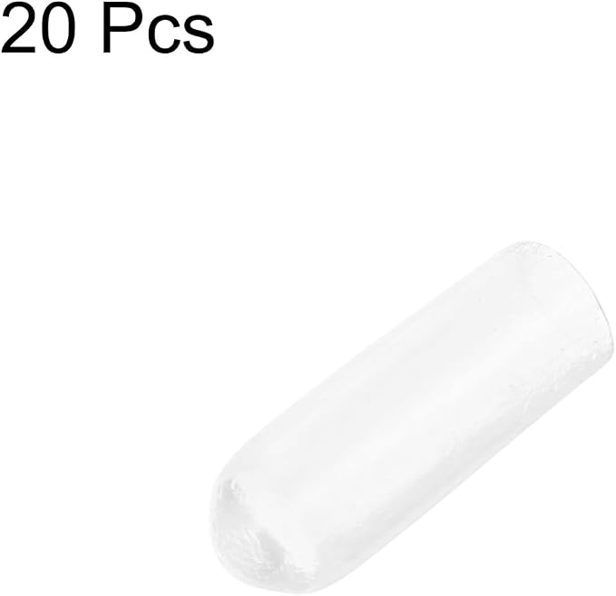 uxcell 20pcs Rubber End Caps Protective Caps 3.5mm ID Vinyl PVC Round Tube Bolt - Image 2