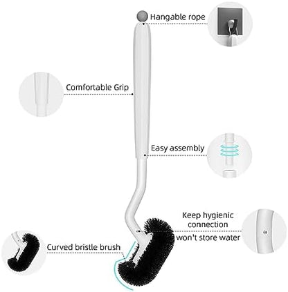HAMITOR Toilet Bowl Brush Without Holder: Bathroom Deep Cleaning Toilet Cleaner - Image 5
