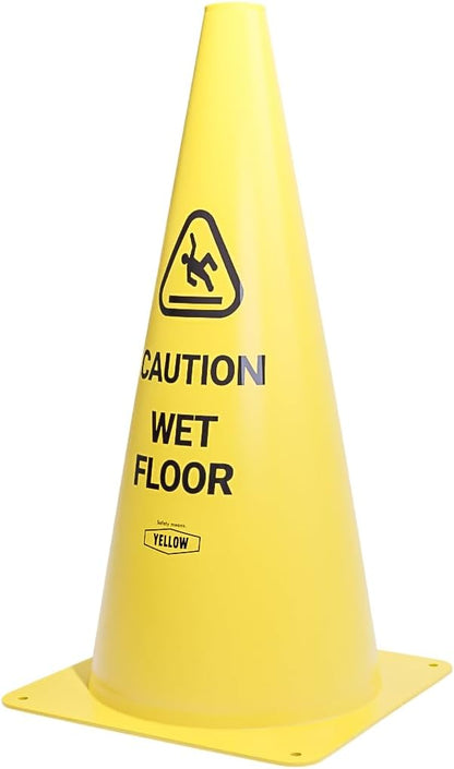 Yellow Safety® Commercial 19 Inch "Caution Wet Floor" Sign Cone, 6 ct. - Image 2