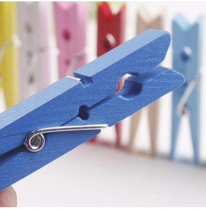 DurReus Wood Clothes Pins for Crafts Party Decor Small Clips Hold Card - Image 4