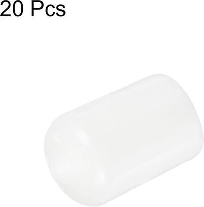 uxcell 20pcs Rubber End Caps 13.5mm ID Vinyl Round Tube Bolt Cap Cover Thread - Image 2