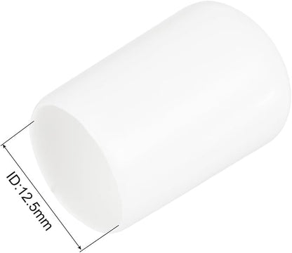 uxcell 20pcs Rubber End Caps 12.5mm ID Vinyl Round Tube Bolt Cap Cover Thread - Image 3