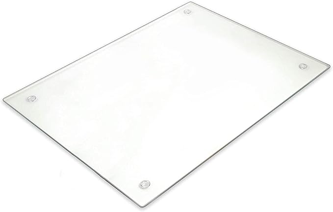 Tempered Glass Cutting Board Long Lasting Clear Glass Scratch, Shatter Resistant - Image 2