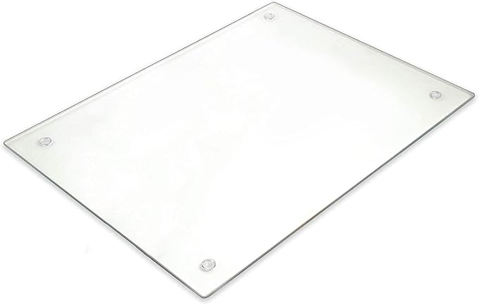 Tempered Glass Cutting Board Long Lasting Clear Glass Scratch, Shatter Resistant by LightInTheDark