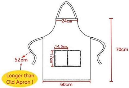 Total 12 PCS Plain Color Bib Apron Adult - Image 4