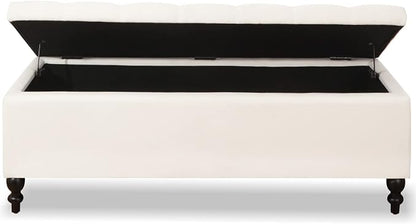 Living&Giving Storage Ottoman 50.2 Inches Upholstered Fabric Storage Ottoman - Image 6