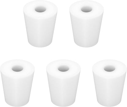 Labasics 5-Pack 3# Single-Hole Silicone Stoppers, Durable and Reusable Silicone by Labasics