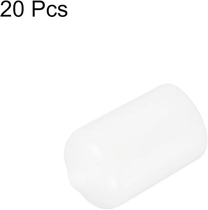 uxcell 20pcs Rubber End Caps 12.5mm ID Vinyl Round Tube Bolt Cap Cover Thread - Image 2