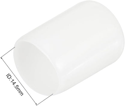 uxcell 20pcs Rubber End Caps 14.5mm ID Vinyl Round Tube Bolt Cap Cover Thread - Image 3