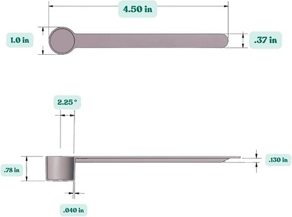 1/2 Tablespoon Long Handle Plastic Measuring Spoon - Image 2
